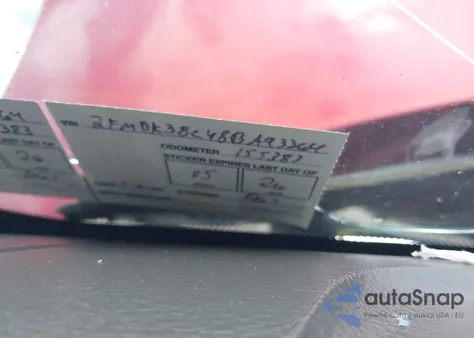 2008 Ford Edge Sel z USA, uszkodzony, nr VIN 2FMDK38C48BA93364